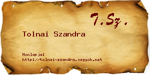 Tolnai Szandra névjegykártya
